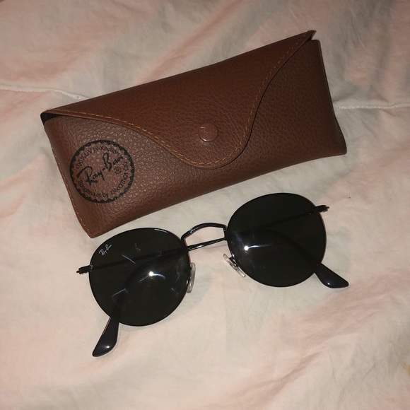 RAY BANS ROUND BLACK FRAME - Picture 3 of 3